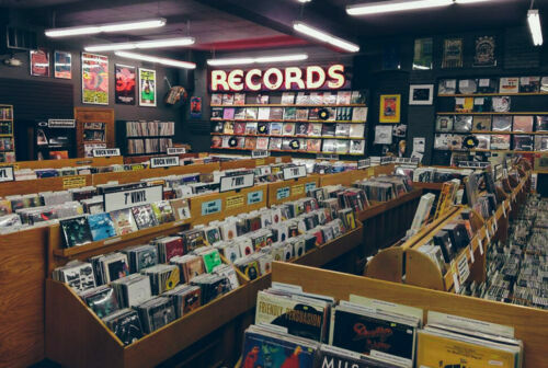 Record store racks